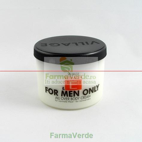 Crema de corp FOR MEN ONLY (pentru barbati) 500 ml Village