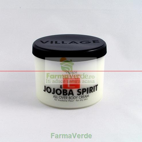 Crema de corp cu Jojoba 500 ml Village Cosmetics