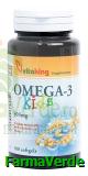 Omega-3 Kids Copii 500 mg 100 capsule Vitaking