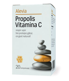 Propolis si Vitamina C Alevia 20 Cpr