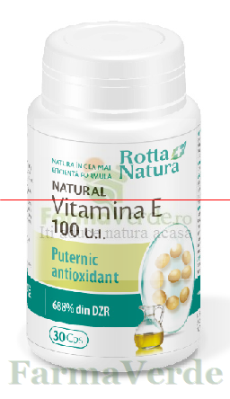 Vitamina E Naturala 100 UI 30 capsule Rotta Natura