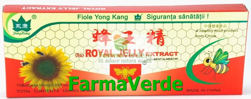 Laptisor de Matca Royal Jelly 300 mg 10 fiole YongKang