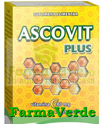 Ascovit Vitamina C Plus Propolis 180 mg 20 cpr Europharm