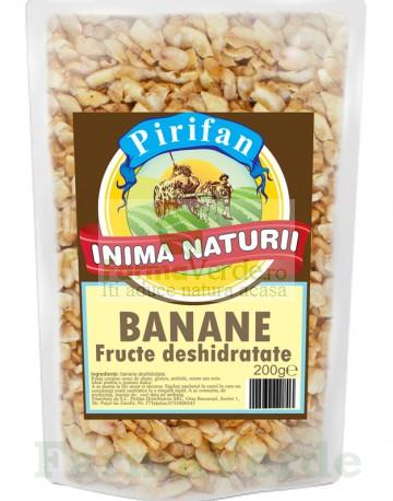 Banane chips deshidratate Fructe Uscate 200 gr Pirifan