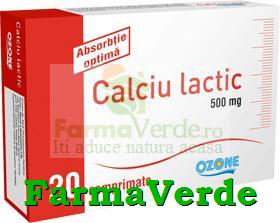 Calciu Lactic 20 Cpr Ozone Labormed