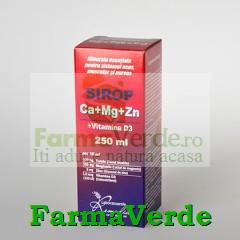 Calciu+MG+ZN +VITAMINA D3 Sirop 250 ml Remedia