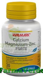 Calciu Magneziu Zinc Forte 30 cpr Walmark