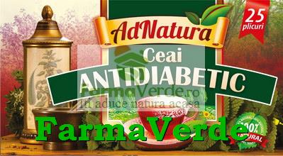 Ceai Antidiabetic 25 doze Adserv Adnatura