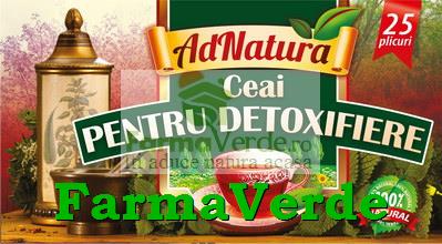 Ceai pentru Detoxifiere 25 doze Adserv Adnatura