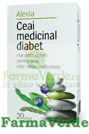 Ceai Medicinal Diabet 20 doze Alevia