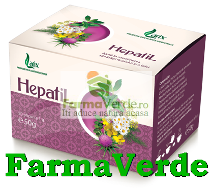 Ceai HepatiL Hepatobiliar protector 40 plicuri Larix