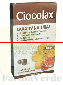 Ciocolax Laxativ Natural 12 cpr Solacium Pharma