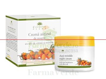 Crema Antirid Noapte Ulei de Catina+Masline 50 ml Cosmetic Plant
