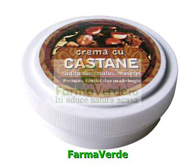 Crema cu Extract de Castane Coada Soricelului Musetel 15 grame