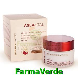 Crema intens hidratanta SFP15 Aslavital Mineral Activ Farmec