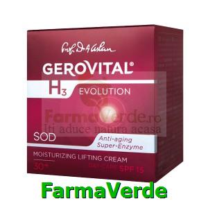 Crema lift hidratanta de zi cu FP15 50ml Gerovital H3 Evolution