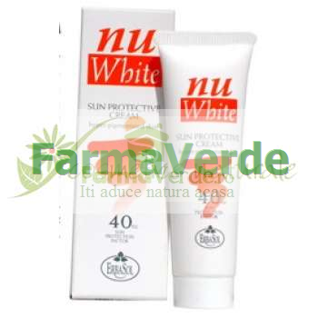 NU WHITE Crema Protectoare de zi SPF40 Erbasol