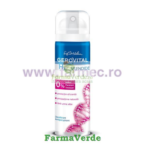 Deodorant Antiperspirant Splendide Farmec Gerovital H3 Classic