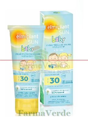 Elmiplant Sun Crema Protectie Solara Pentru Copii SPF 30, 75 ml