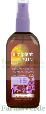Elmiplant Sun Ulei Spray Protector Tropical Escape SPF 15 150 ml
