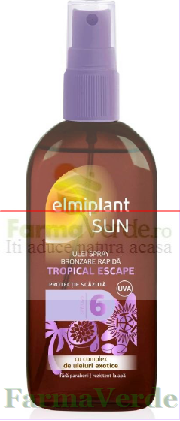 Elmiplant Sun Ulei Spray Bronzare Tropical Escape SPF 6