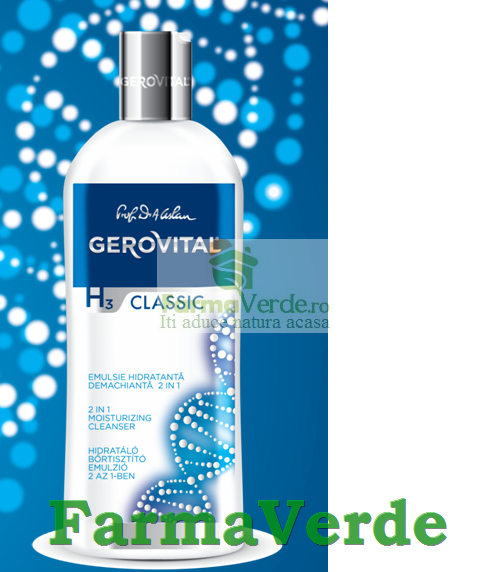 Emulsie hidratanta demachianta 2 in 1 200 ml Farmec Gerovital H3