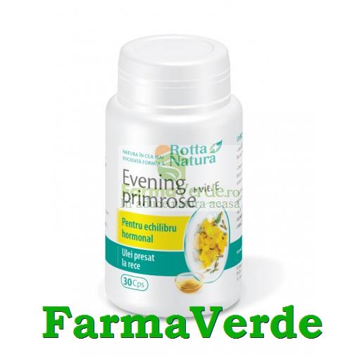 Evening Primrose+Vitamina E reglare sistem hormonal 90 cps
