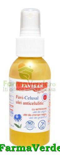 FaviCelusal Ulei Anticelulitic BIO 100 ml Favisan