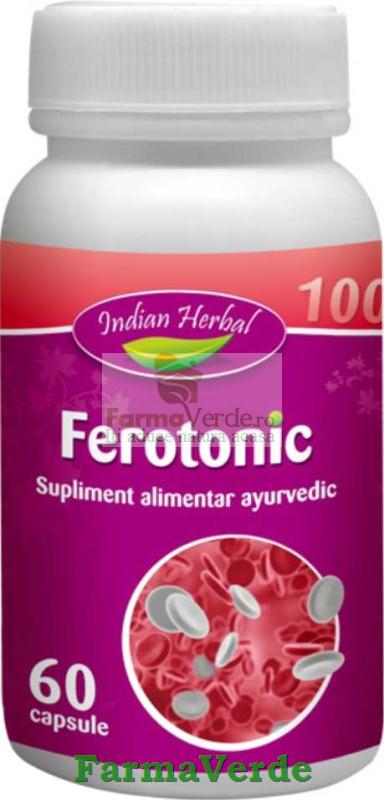 Ferotonic Deficit de Fier 60 capsule Indian Herbal