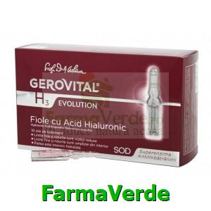 Fiole cu acid hialuronic 10fioleX10ml Gerovital H3 Evolution
