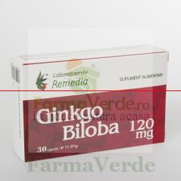 Ginkgo Biloba 120 mg 30 capsule Remedia