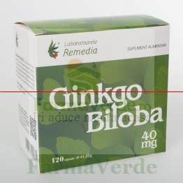 Ginkgo Biloba 40 mg 120 capsule Remedia