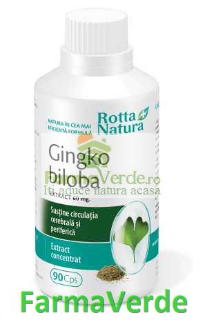 Ginkgo Biloba Extract 60 mg 90 capsule Rotta Natura