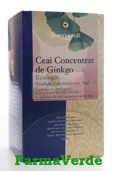 Ceai Concentrat Ginkgo BIO 20 dz Sonnentor