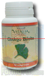 Ginkgo Biliba 50 comprimate Vitalia K Pharma