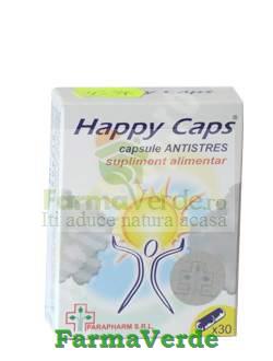 Happy caps Antistres 30 Capsule +30 Capsule GRATUIT Quantum Pharm