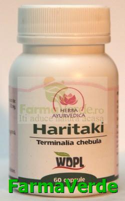 Haritaki Tonic digestiv 500mg 60 capsule Herba Ayurvedica