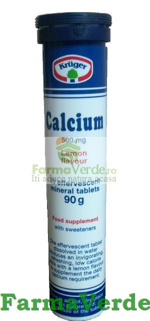 Kruger Calciu+D3+Vitamina C 17 tablete effervescente