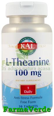 L-THEANINE 100mg 30 tablete Kal Secom