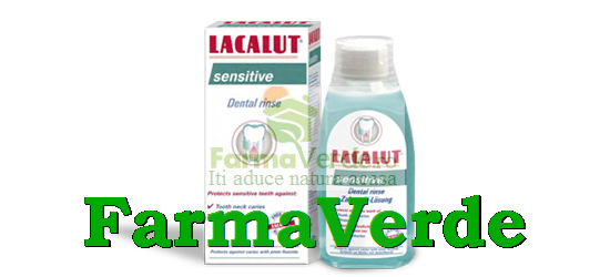 Lacalut Sensitive Antiplaque Apa de Gura 300 ml