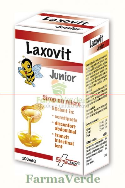 Laxovit Junior Sirop Laxativ 100 ml FarmaClass