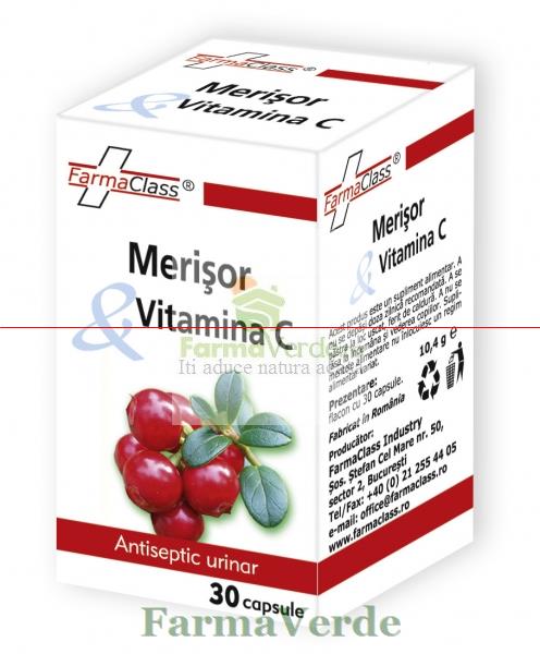 Merisor + Vitamina C 30 cps FarmaClass