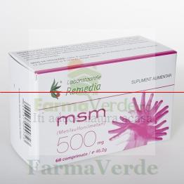 MSM 500 mg 60 comprimate Remedia