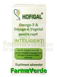 Omega 3 Omega 6 vegetal pentru copii inteligenti Hofigal