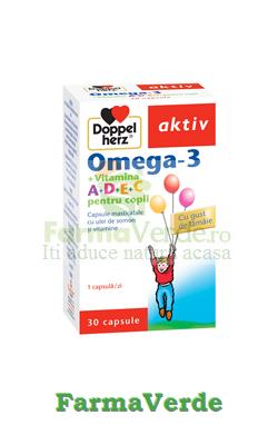 Doppelherz aktiv Omega-3 + Vitamina A + D + E + C pentru copii