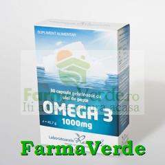 Omega 3 1000 mg 30 capsule cu ulei de somon Remedia