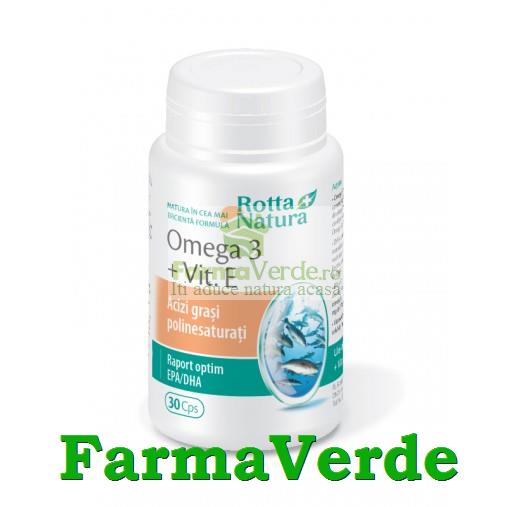Omega 3+Vitamina E 30 capsule Rotta Natura