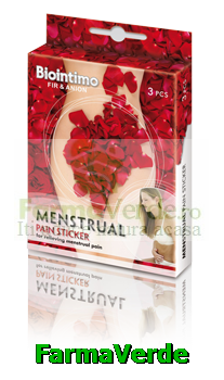 Plasture Cald impotriva durerilor menstruale 3 bucati Biointimo