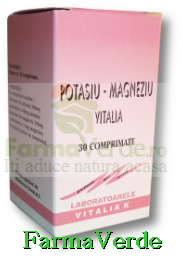POTASIU+MAGNEZIU 40 comprimate Vitalia K Pharma
