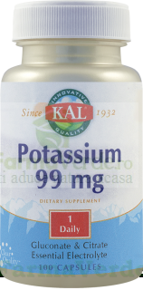 POTASSIUM 99 mg Potasiu 100 capsule Kal Secom